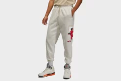 Jordan Flight Artist Series Fleece Pants (Oatmeal/Heather/Sail/University Red)
