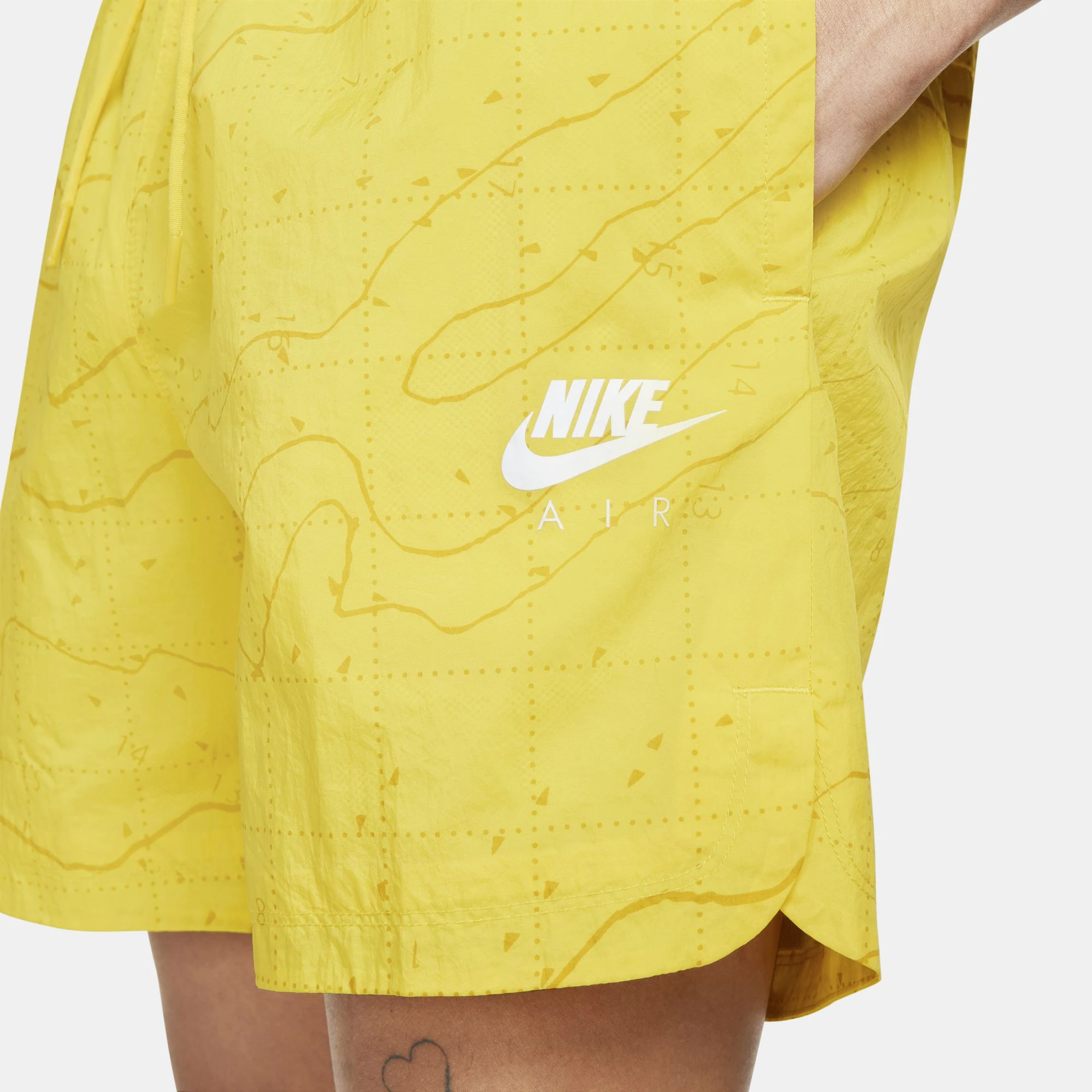Nike Air Men’s Lined Woven Shorts (Yellow) - Image 5